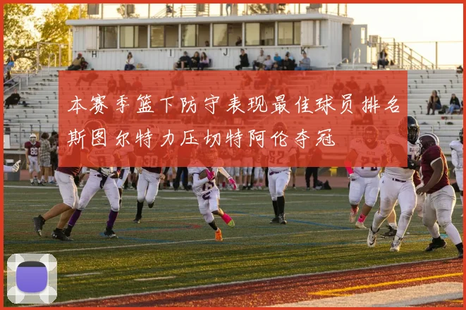 本赛季篮下防守表现最佳球员排名斯图尔特力压切特阿伦夺冠
